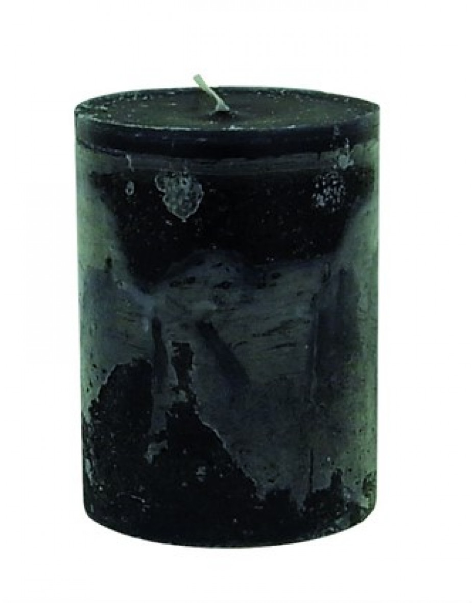 Čierna sviečka parafínová Ø7X10 